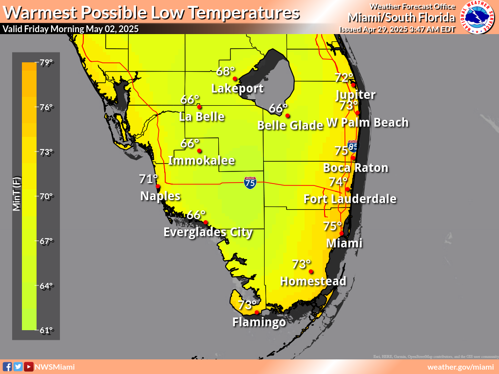 Warmest Possible Low Temperature for Night 4