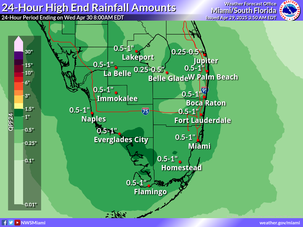 Greatest Possible Rainfall for Day 1