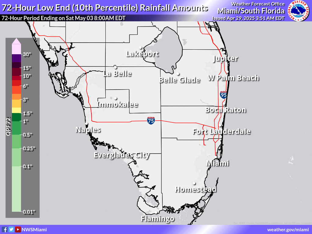 Least Possible Rainfall for Day 2-4