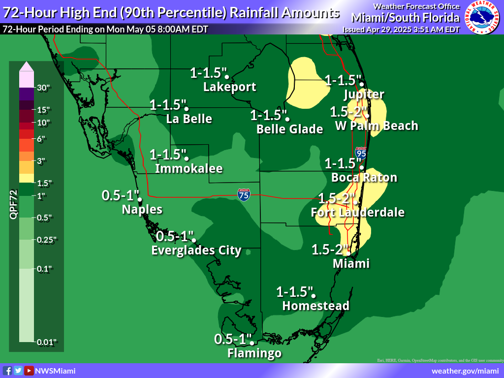 Greatest Possible Rainfall for Day 4-6