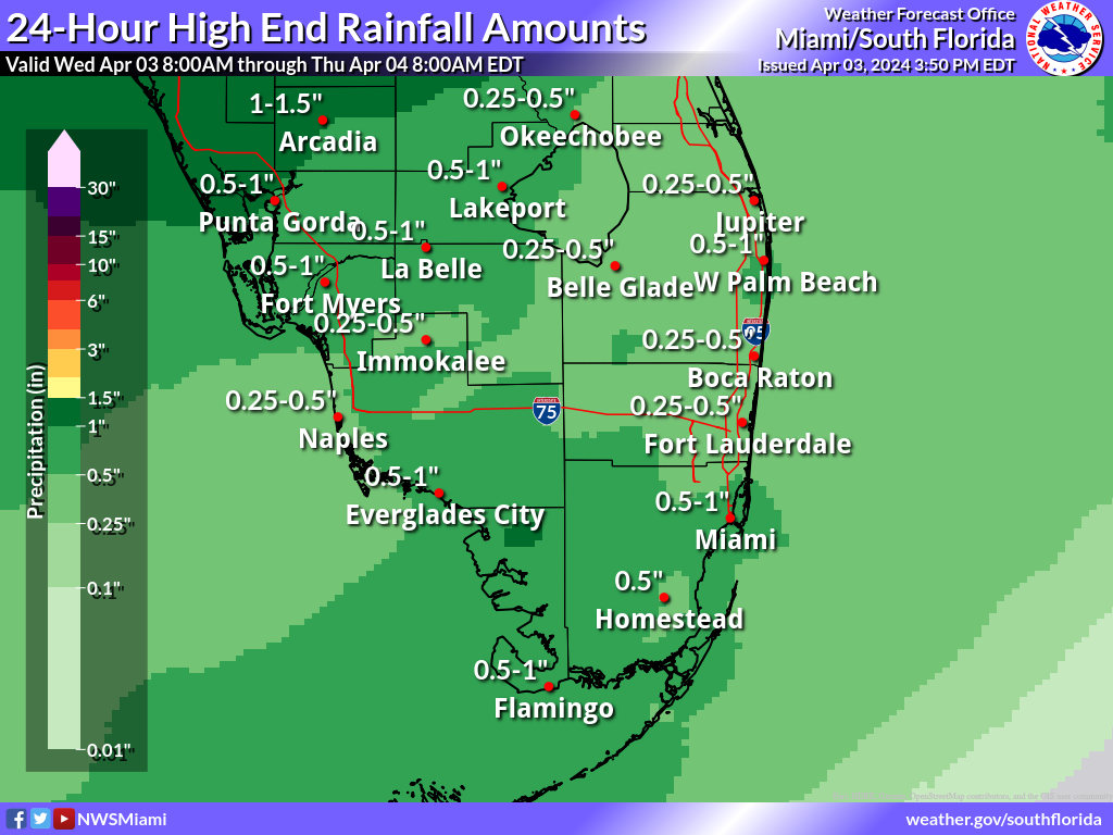 Greatest Possible Rainfall for Day 1