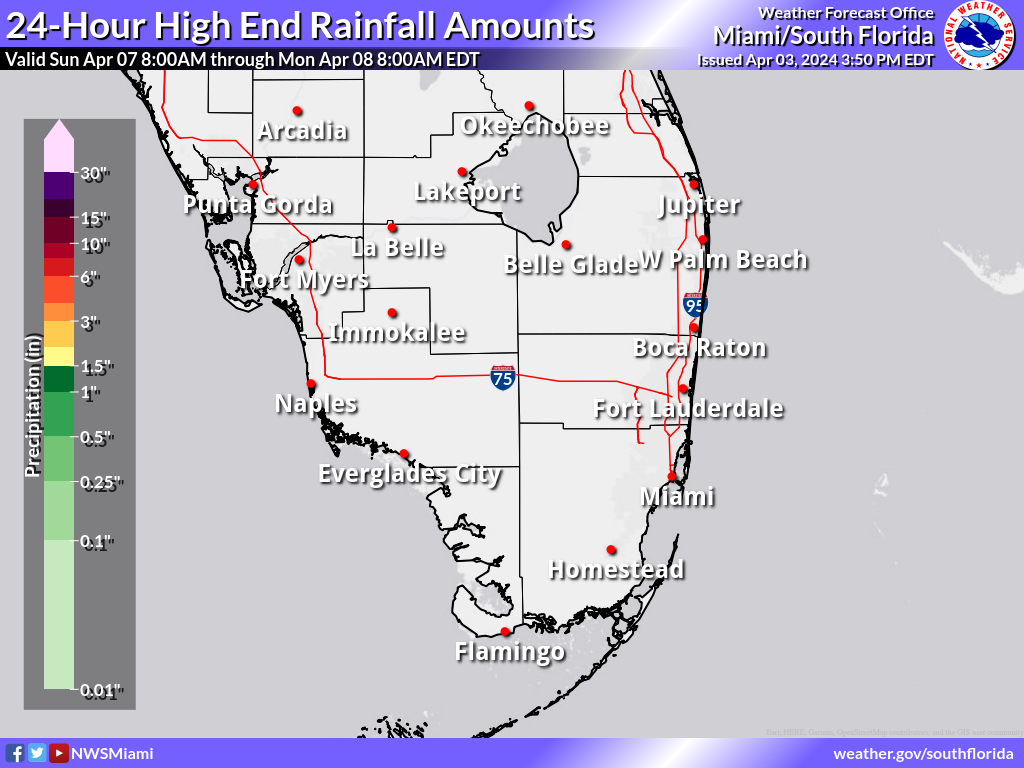 Greatest Possible Rainfall for Day 5