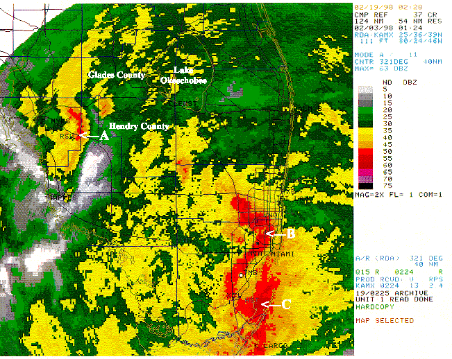 Doppler radar south Florida storms