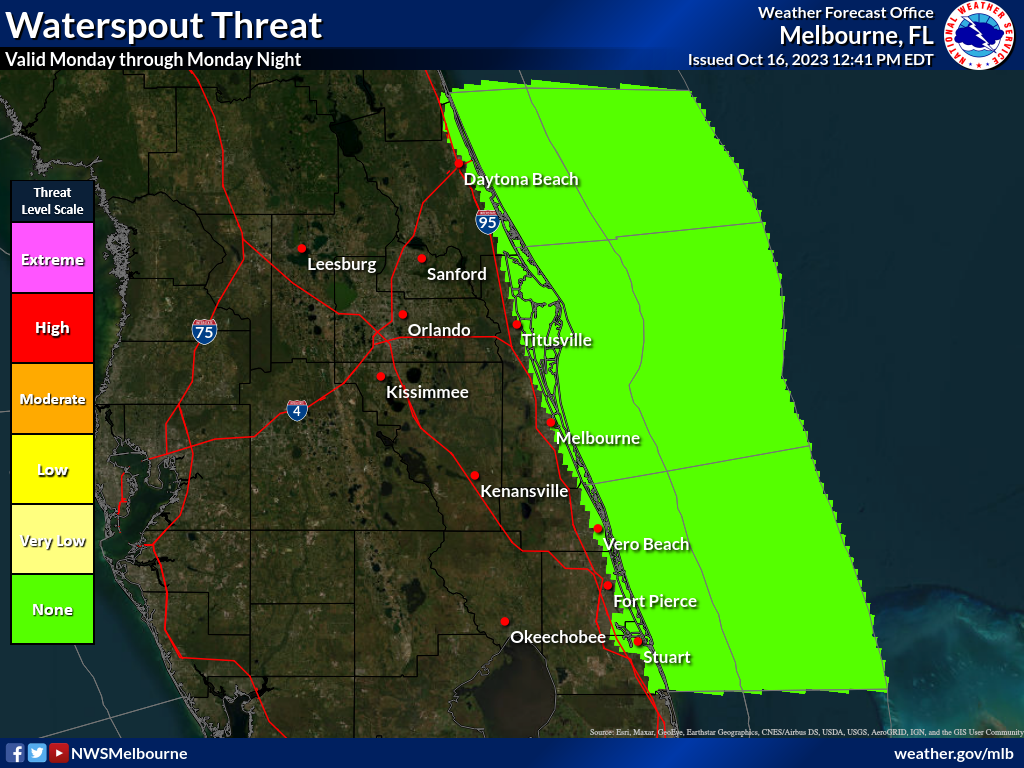 waterspout map