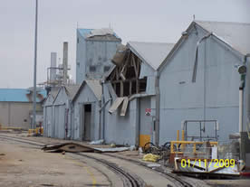 Ciba plant building damage