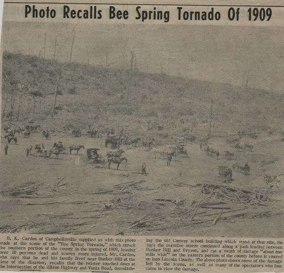 Bee Springs tornado photo