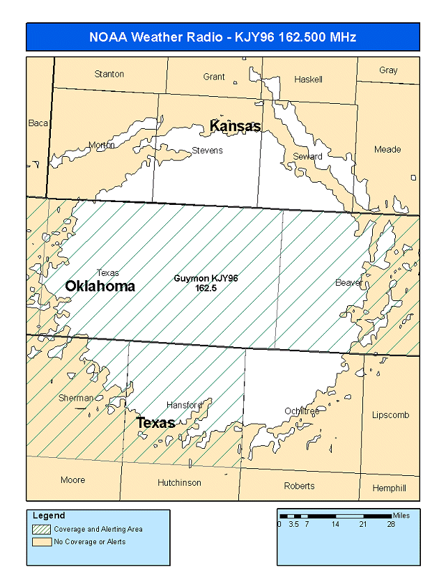 Information for the Guymon, OK Weather Radio Transmitter.