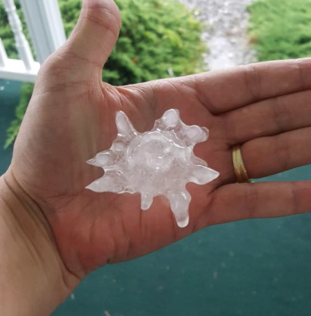 Photo of 3 inch hail