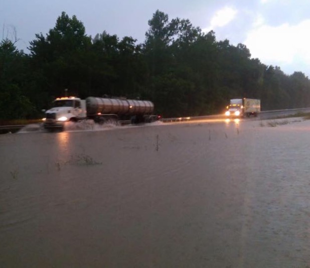 Flooding of Purchase Parkway in Marshall Co., KY