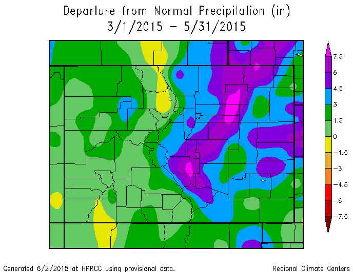 Spring of 2015 Climate Review and Summer Preview for Southern Colorado