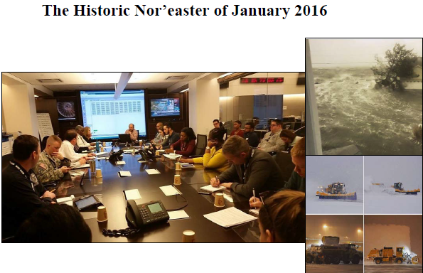 historic noreaster of 2016 photos of conference, flooding, plows