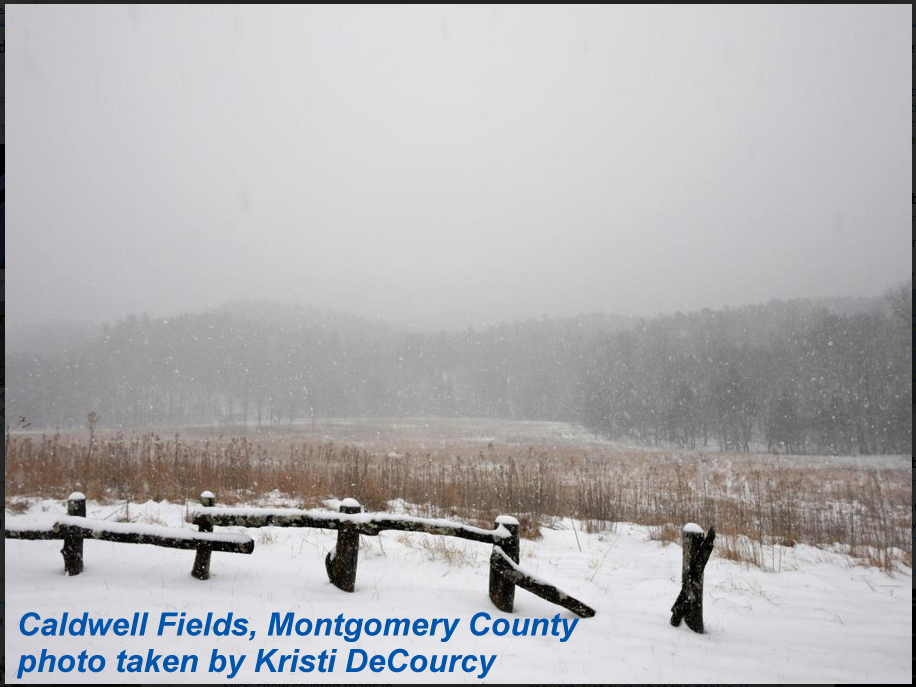 Caldwell Fields, Montgomery County, VA snow photo