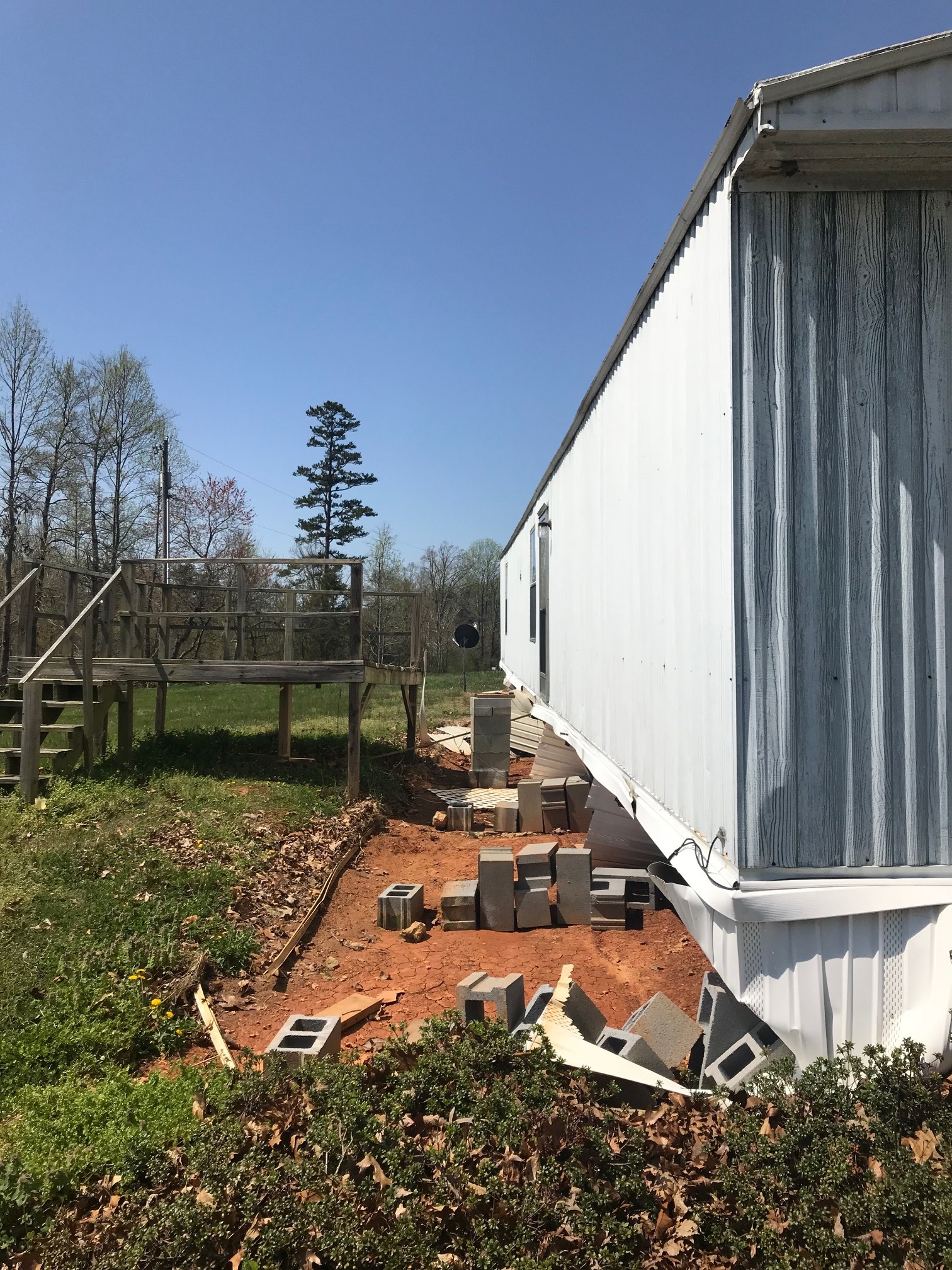 Mobile Home moved off foundation