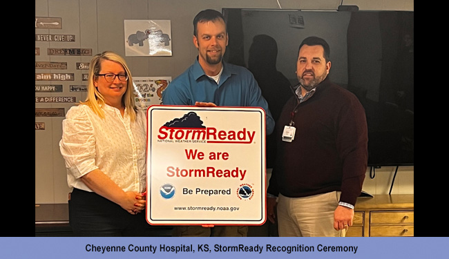 Cheynne County Hospital, KS, StormReady Recogntion Ceremony