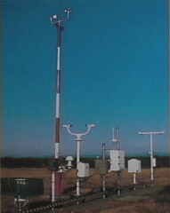 Photograph of the Automated Surface Observing System (ASOS) located at the Tallahassee Regional Airport.