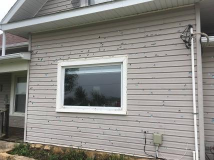 Hail Damage to Home