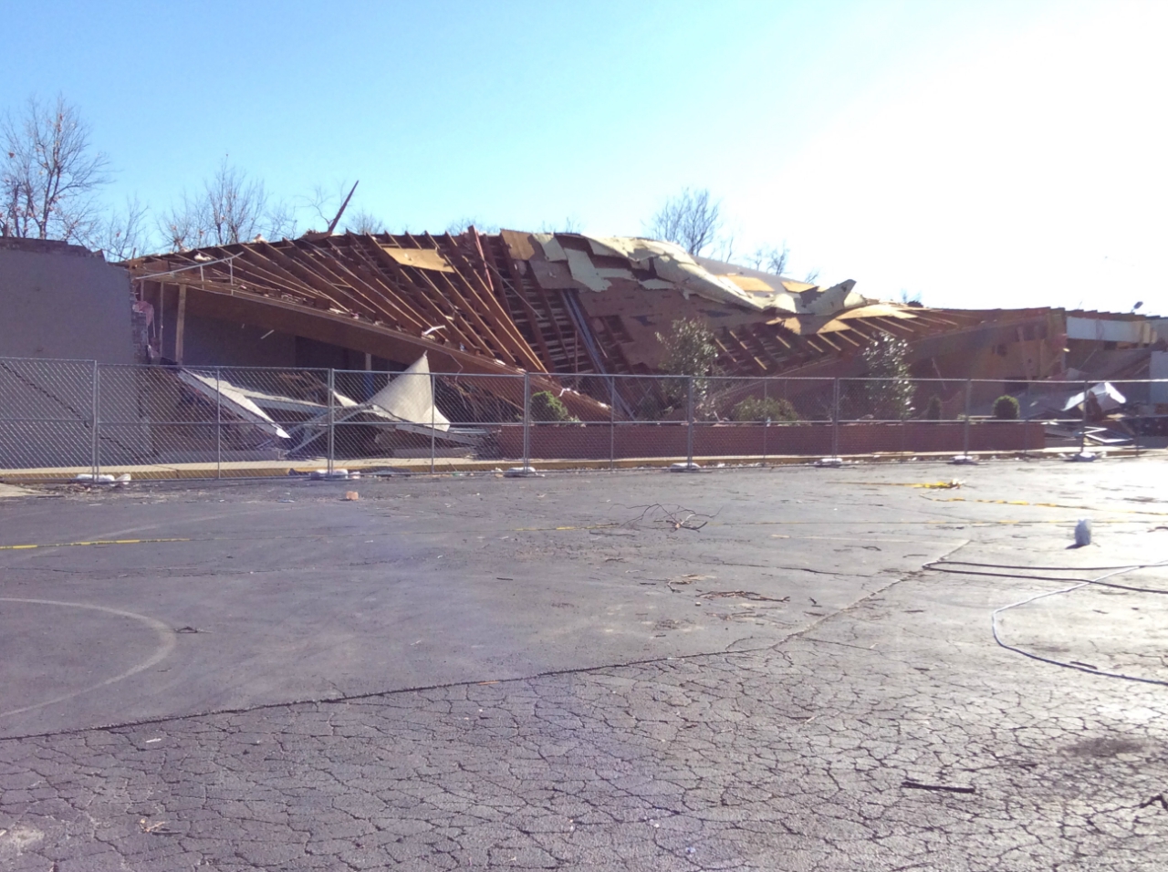 Aim High Academy damage. Image: NWS Tulsa