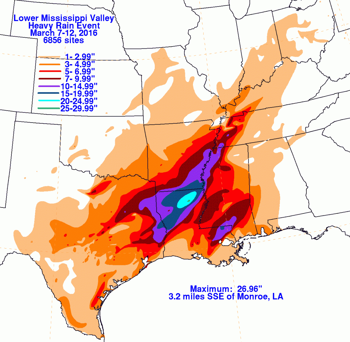 Image of rainfall totals