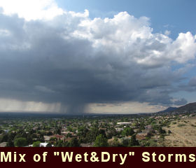 photo of a mix of wet and dry storms