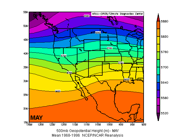 upper level circulations associated with the North American Monsoon System