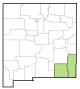Image of Midland's County Warning Area within New Mexico