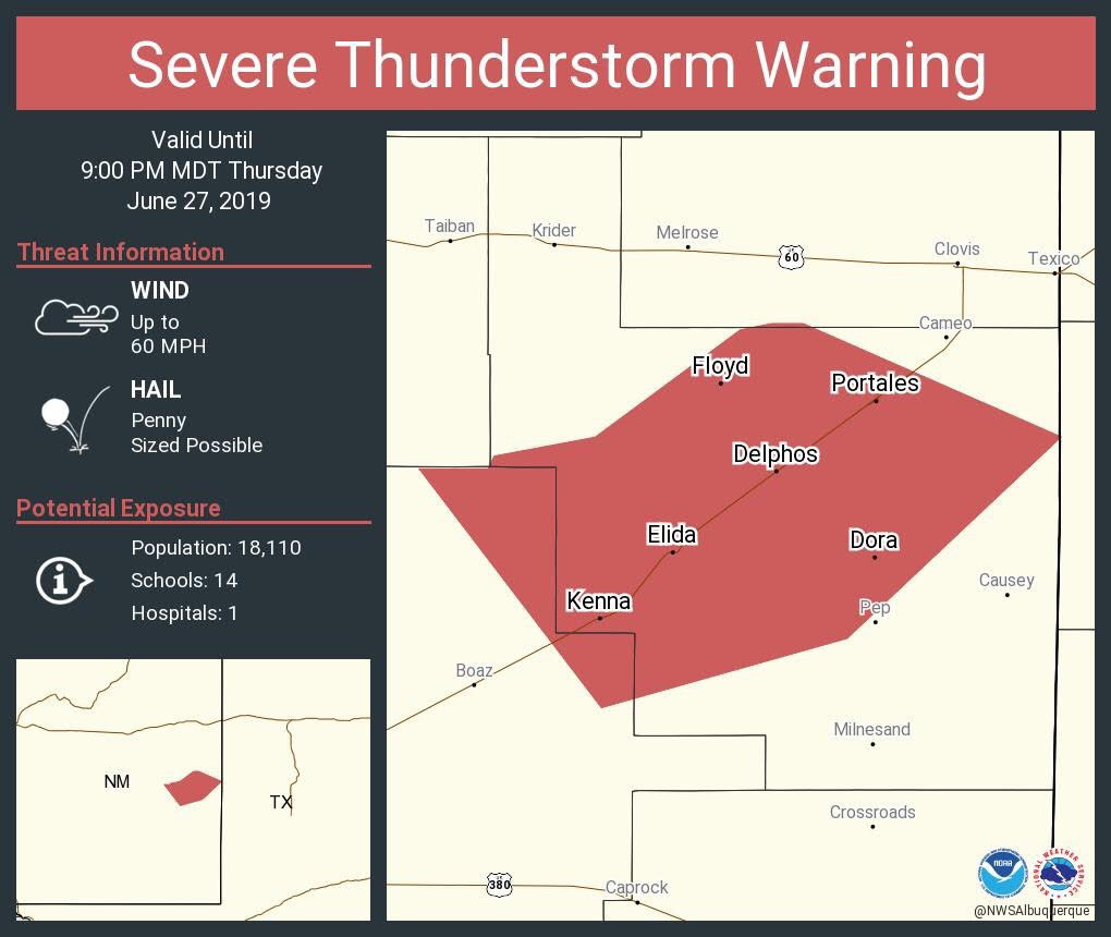 Severe Thunderstorm Warning