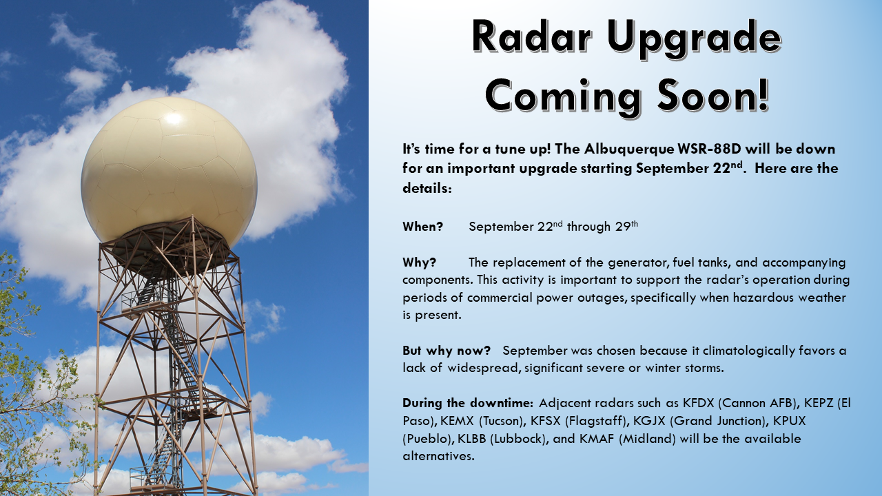 A Radar Upgrade is Underway at KABX in Albuquerque
