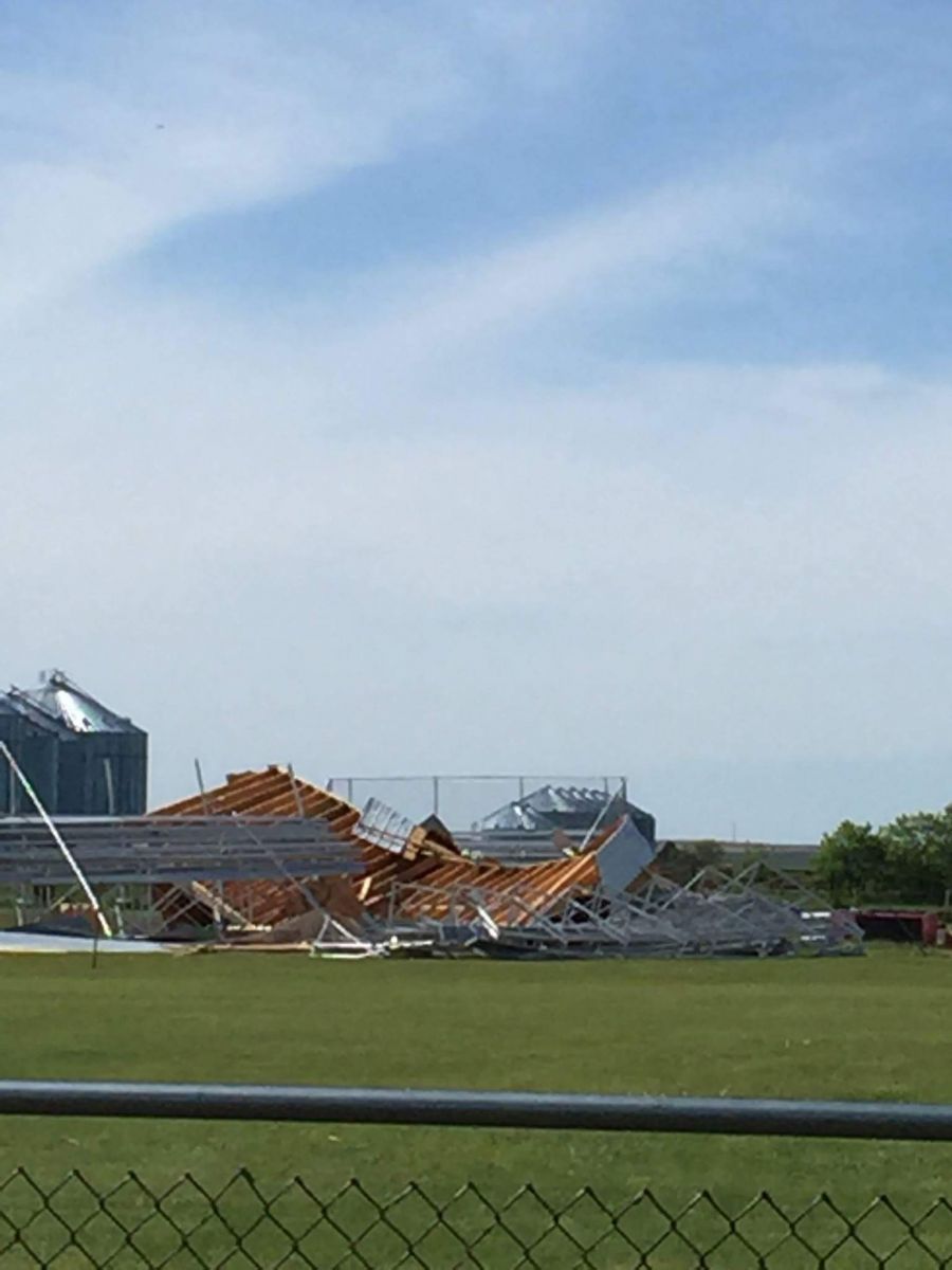 football field damage