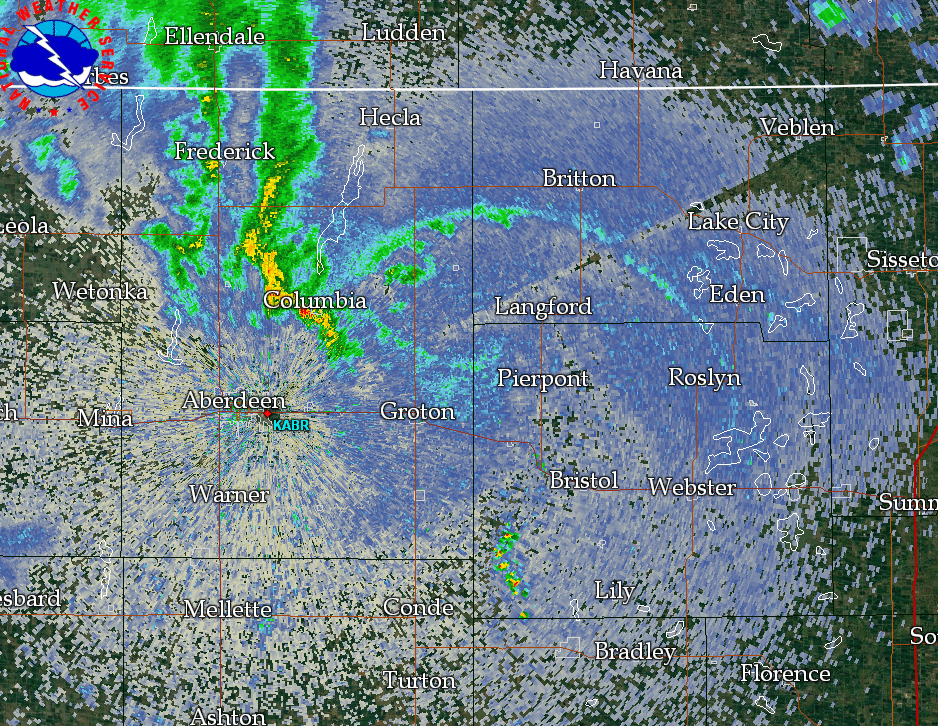Radar Loop from 8 AM CDT to 7 PM CDT on June 14, 2016
