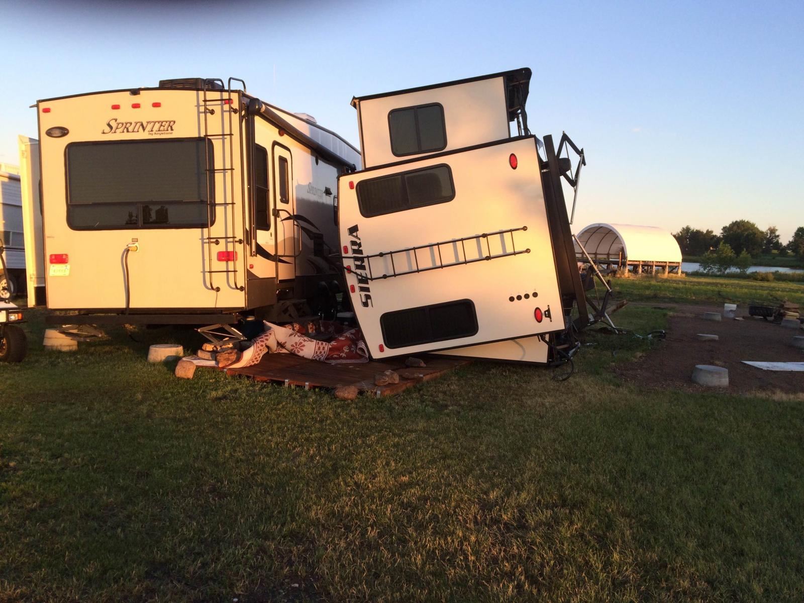 Damage on Lake Poinsett - Photo by Dave Schaefer