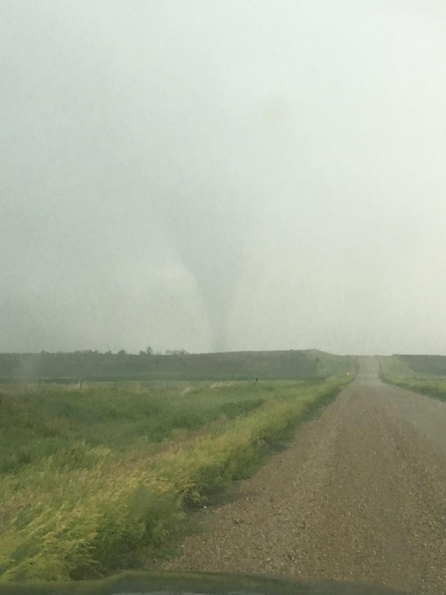 Photo of the tornado by Damen Pochop