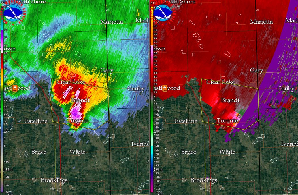 Early Morning Wind & Hail Damage June 22nd, 2017