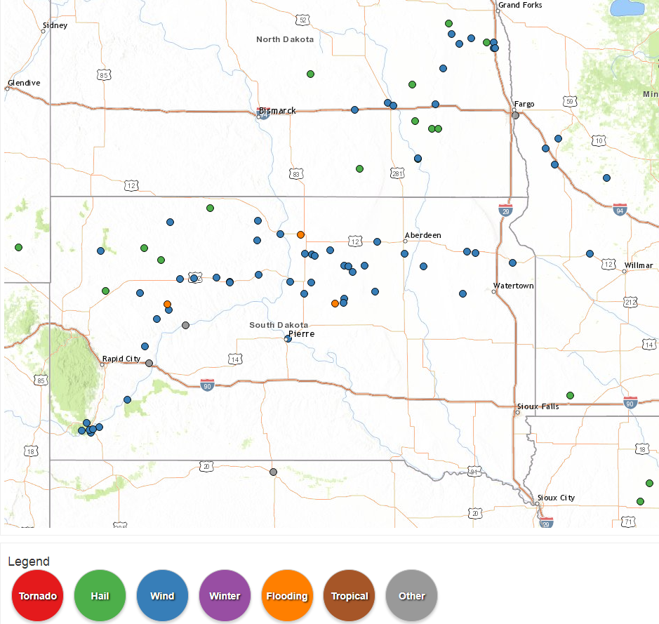 Local Storm Report Map