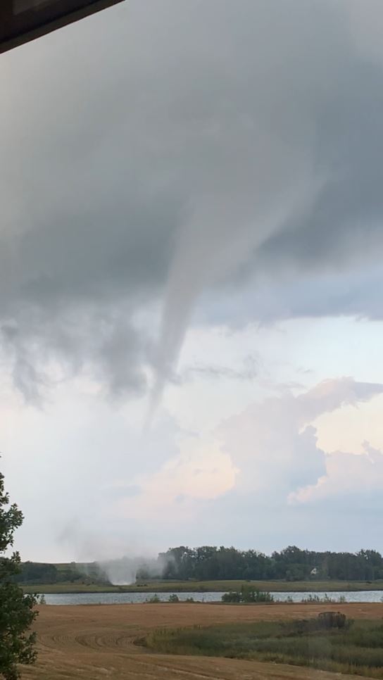 Screenshot from video by Elizabeth Gravley taken approximately 2.5 miles north of Webster