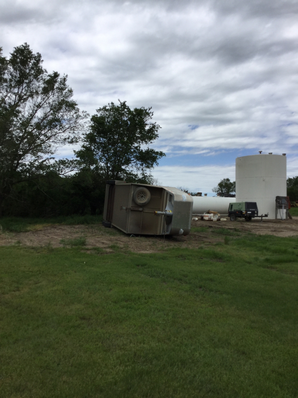 Tree snapped 2 miles west of Westport, SD (Kristi Burns)