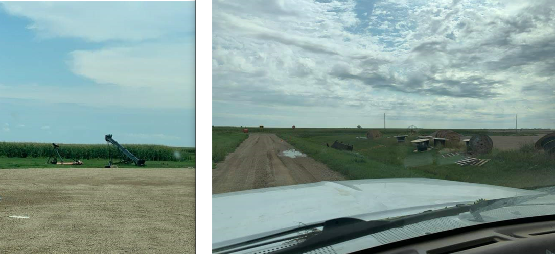 Tennis ball sized hail in Grant County, South Dakota - Photo relayed by Grant County EM