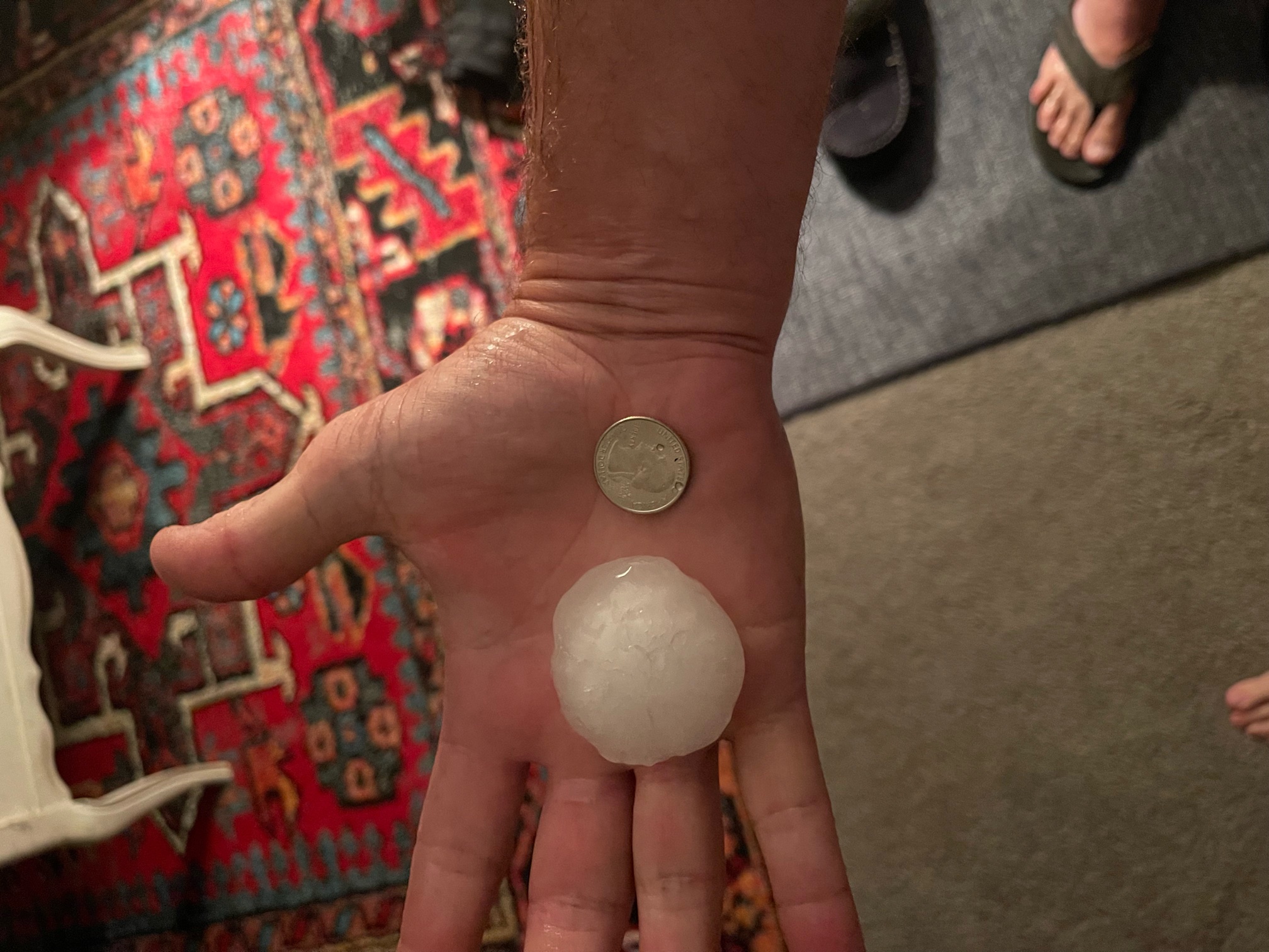 Hail in Butler, SD - Image from Day County Sheriff