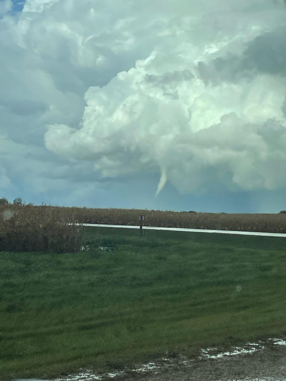 Tornado occurring in Big Stone County around or after 3:40 PM (Photo from Big Stone County Sheriff's Office)