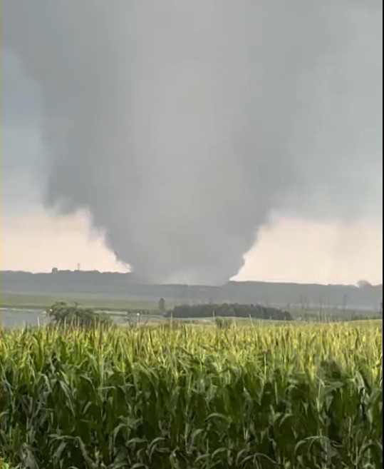 Tornado near the beginning of its path