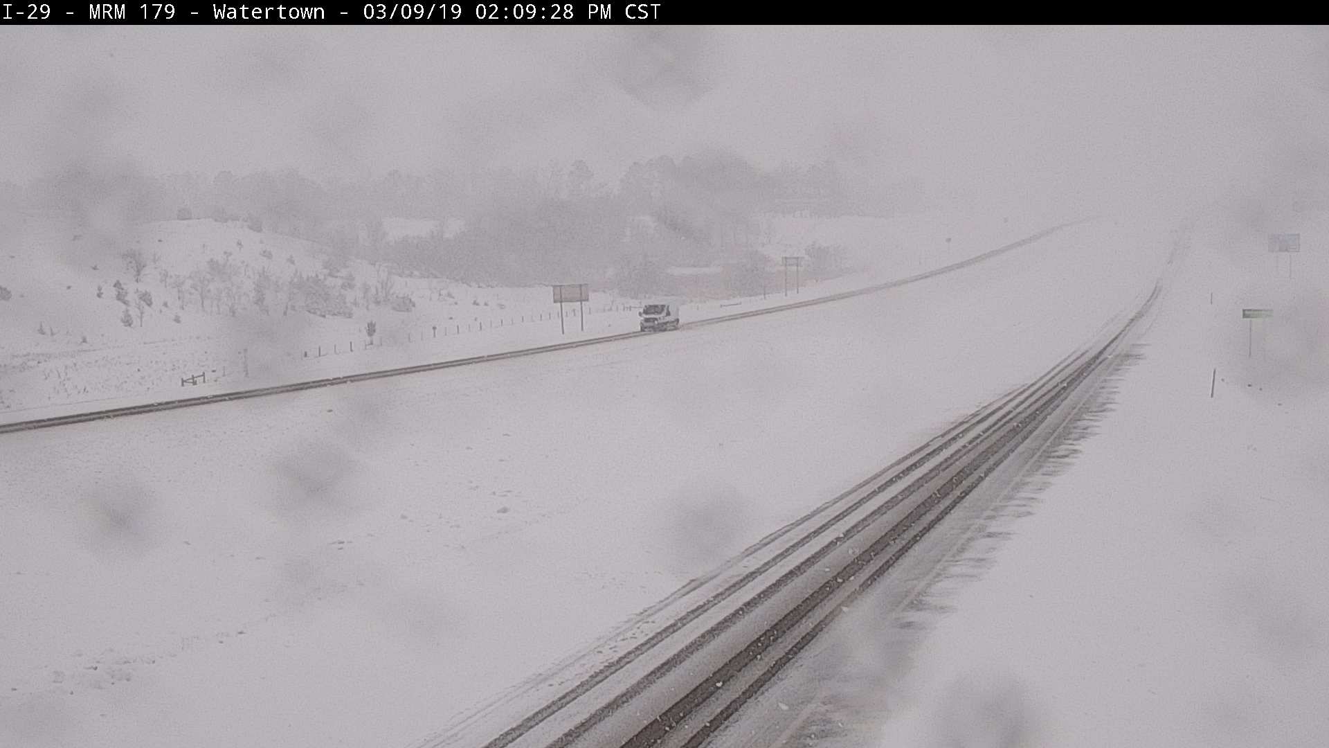Watertown - I-29 - 209 PM Mar 9th (SD DOT)