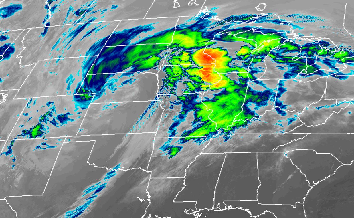 Snowfall reports across central/eastern South Dakota and west central Minnesota (as of 1230 PM CDT on April 12, 2019)