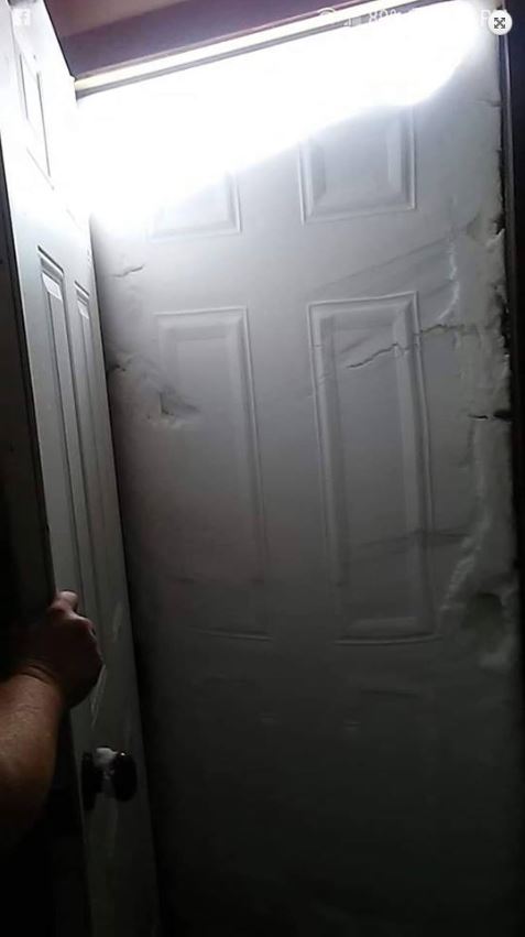 Reduced visibility in Waubay at 830 AM CDT April 11, 2019 (Source: Gloria Jorgenson - Twitter)