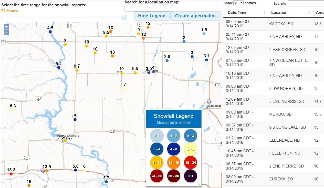 Herreid, SD - 932 AM March 9th (SD DOT)