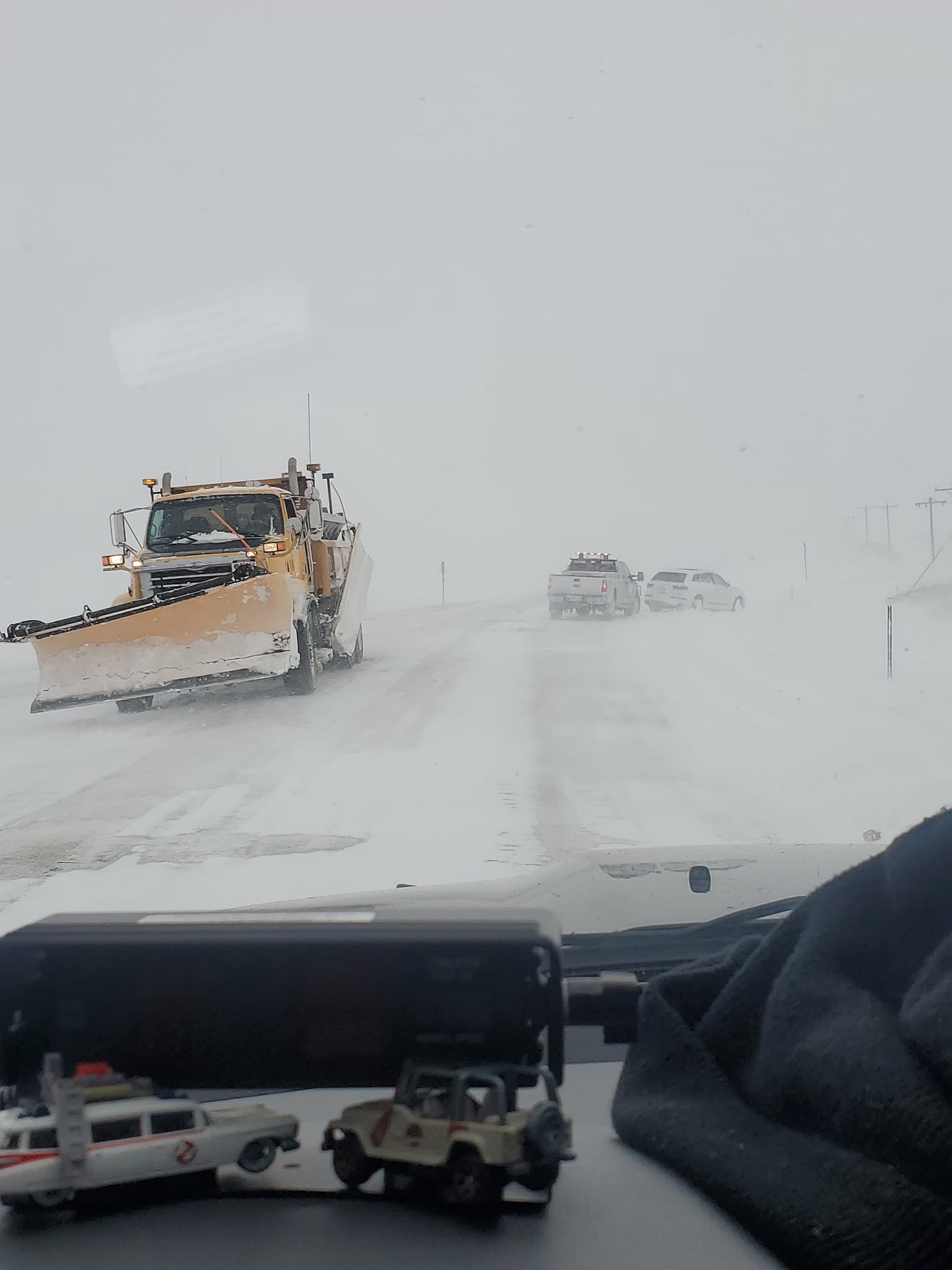 Travel conditions the day after the March 31 event in Day County (SD Highway Patrol)