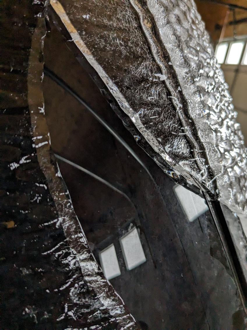 The ice thickness on a car in Eureka, SD (Photo by Kelly Serr)