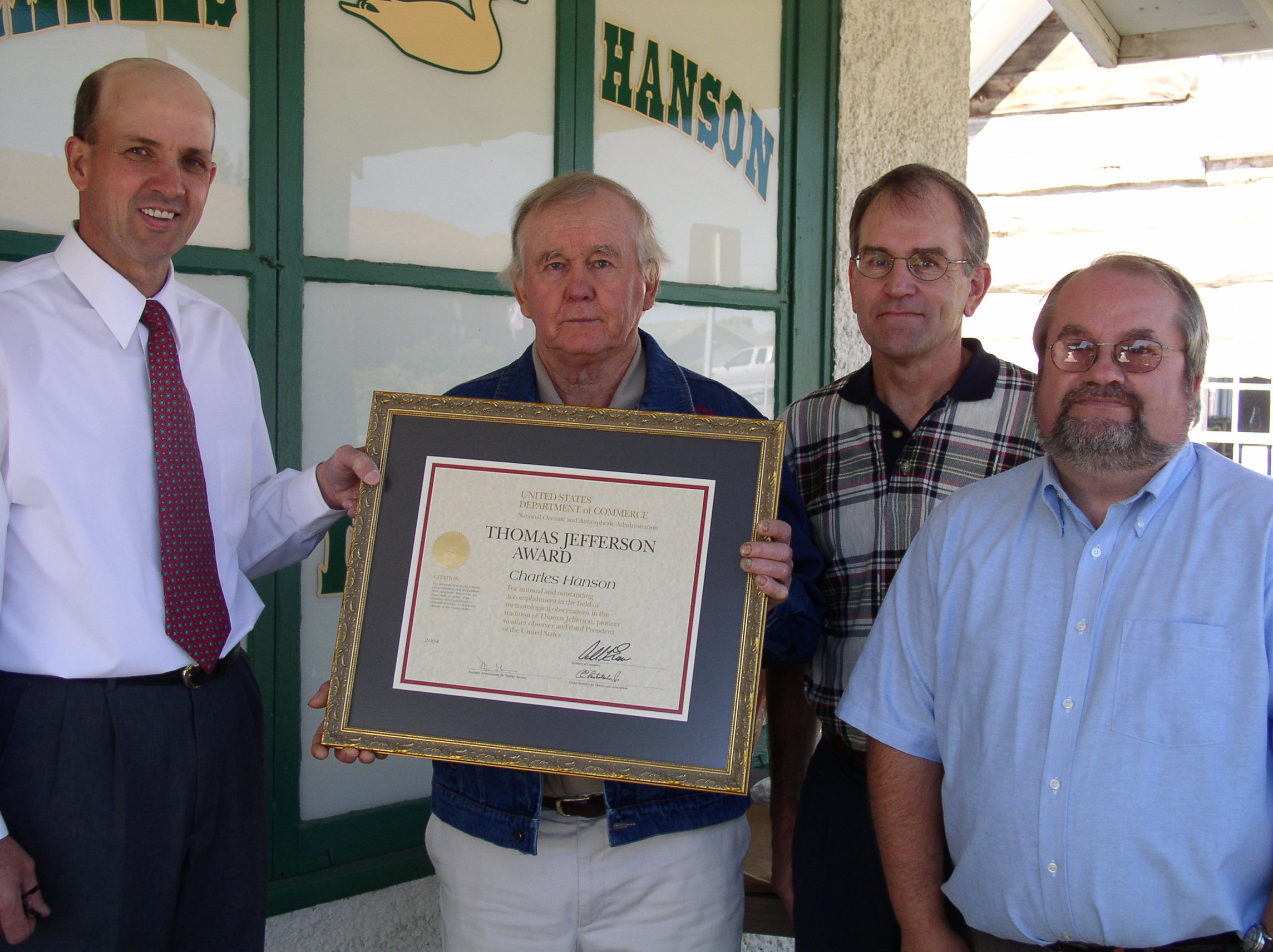 2004 Thomas Jefferson Award Winner - Charles Hanson