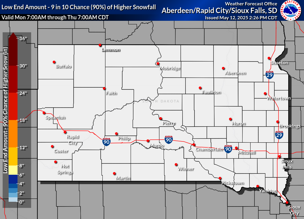 South Dakota EOC Forecast for Winter