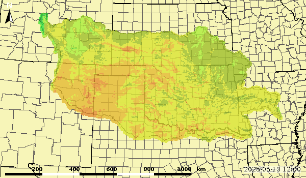 0.1 Meter Soil Moisture Normal Percent Saturation