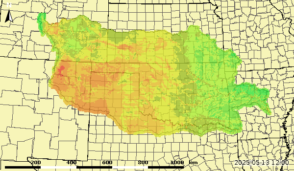 0.3 Meter Soil Moisture Normal Percent Saturation