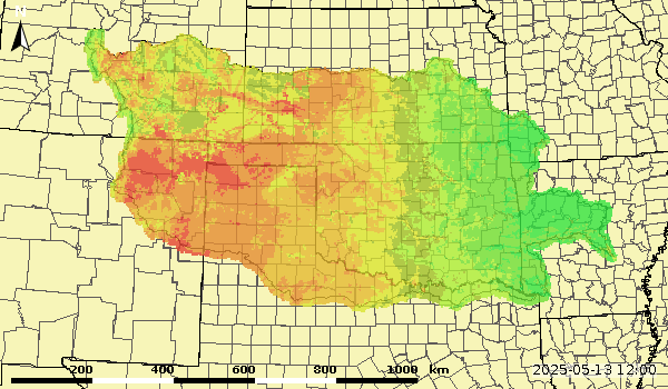 0.75m Soil Moisture Normal Percent
